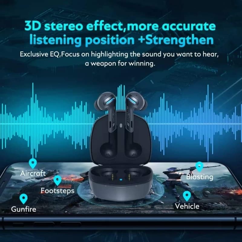 QCY G1 Gaming Earbuds 45ms Ultra Low Latency