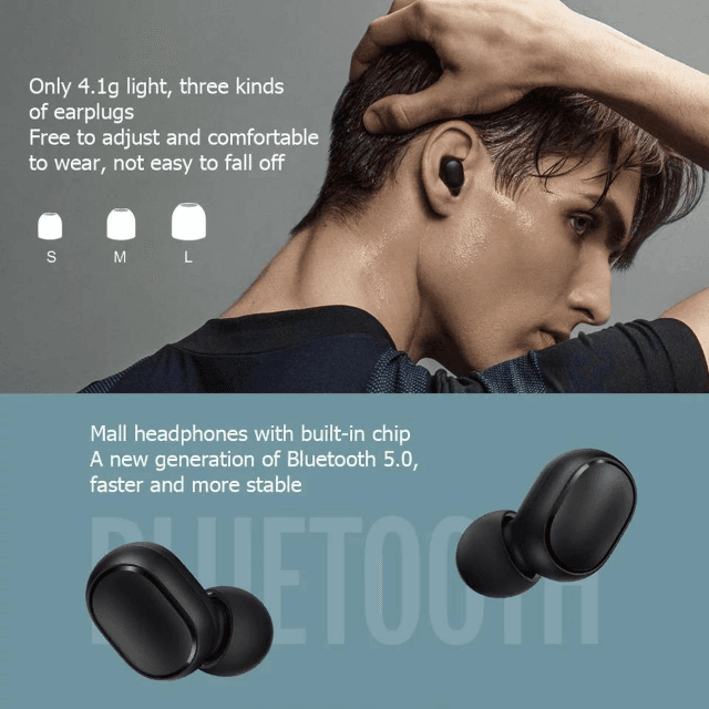 Redmi AirDots 2 TWS Bluetooth Earbuds – Black