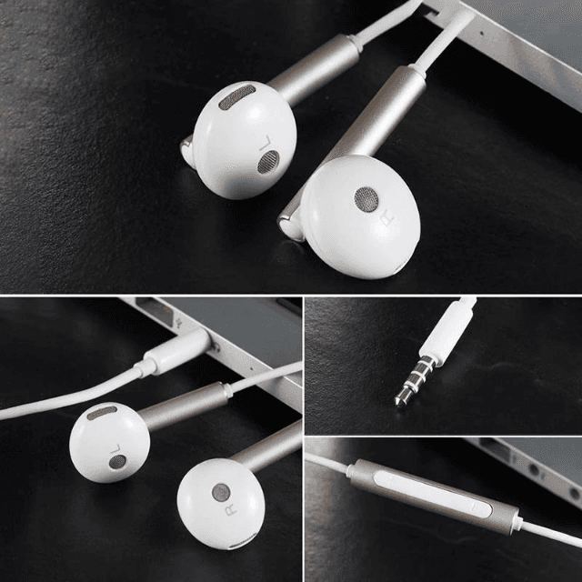 Original Huawei Earphone AM 116 Volume Mic 3.5mm Metal