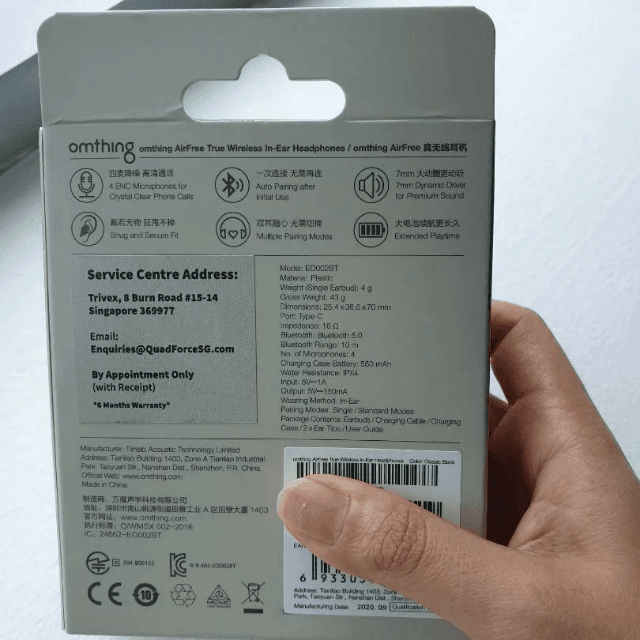 Omthing AirFree TWS Earbuds Deep Bass