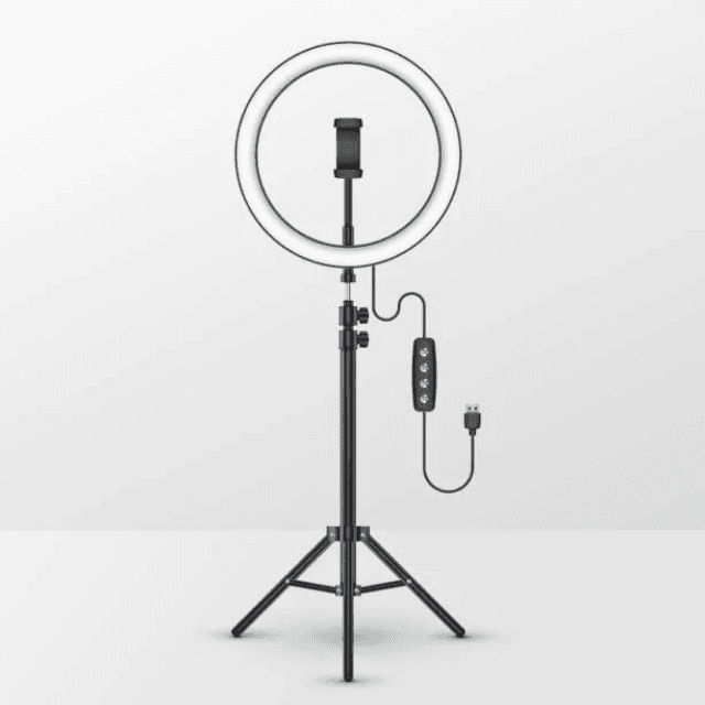 26cm 3 Colour Ring Light & Stand Adjustable