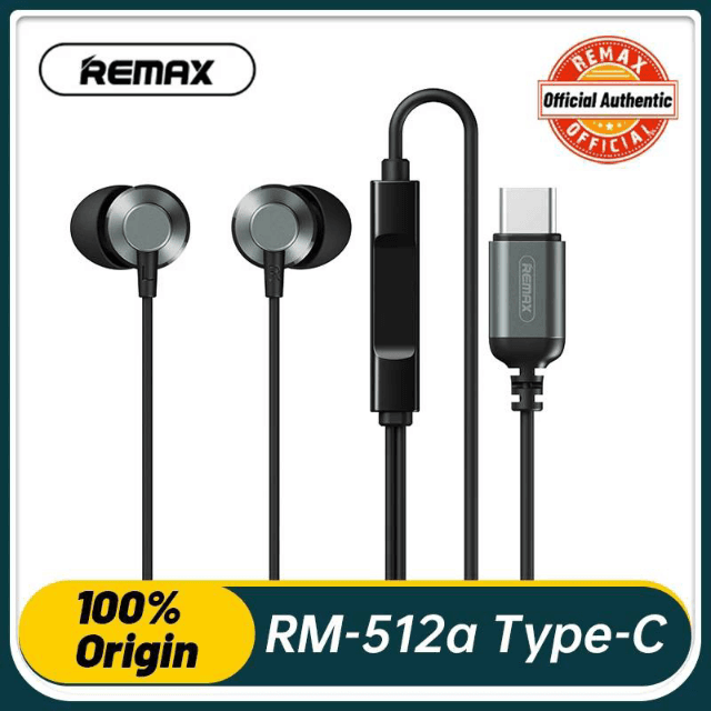 Remax RM-512a Type-c Wired Earphones In-Ear Comfortable