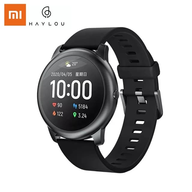 Original Xiaomi Mijia Haylou Solar LS05 Smart Watch Man Outdoor Running Glo