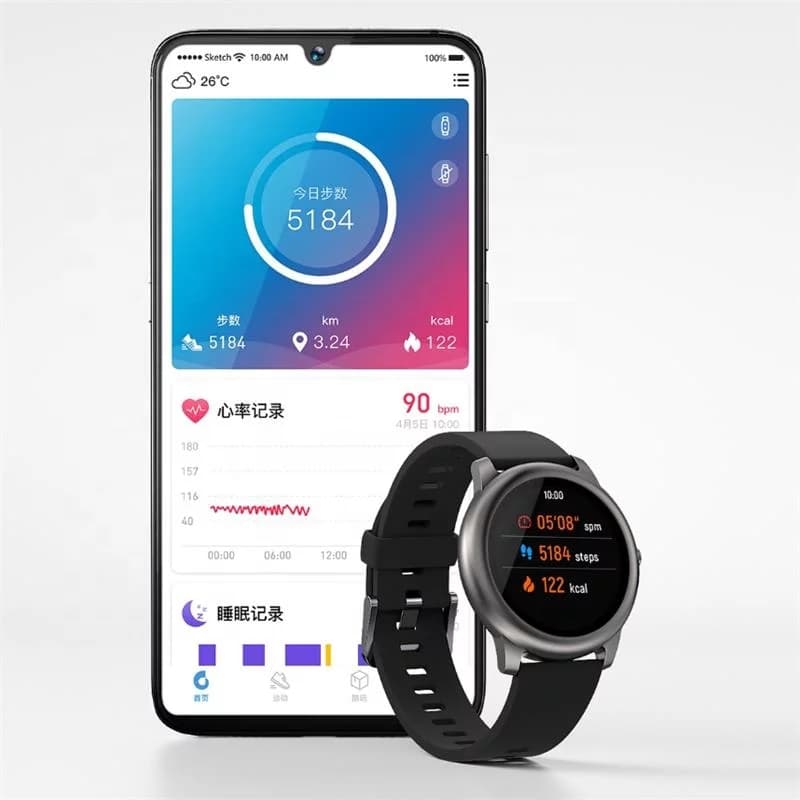 Original Xiaomi Mijia Haylou Solar LS05 Smart Watch Man Outdoor Running Glo