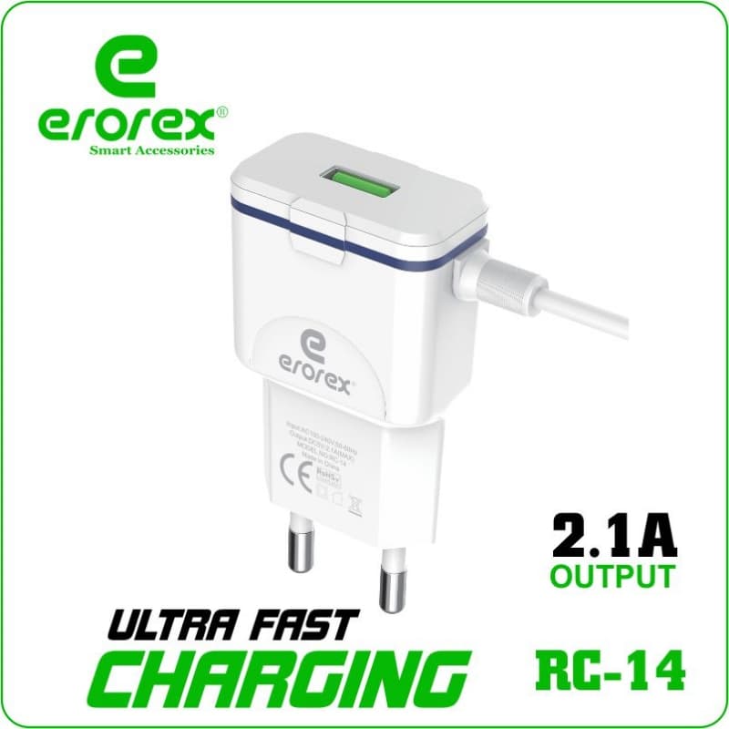 erorex RC-14 2.1A Ultra Fast Charger