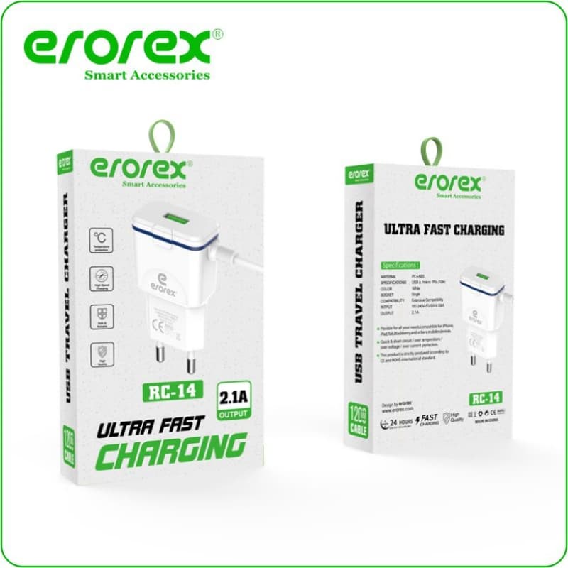 erorex RC-14 2.1A Ultra Fast Charger