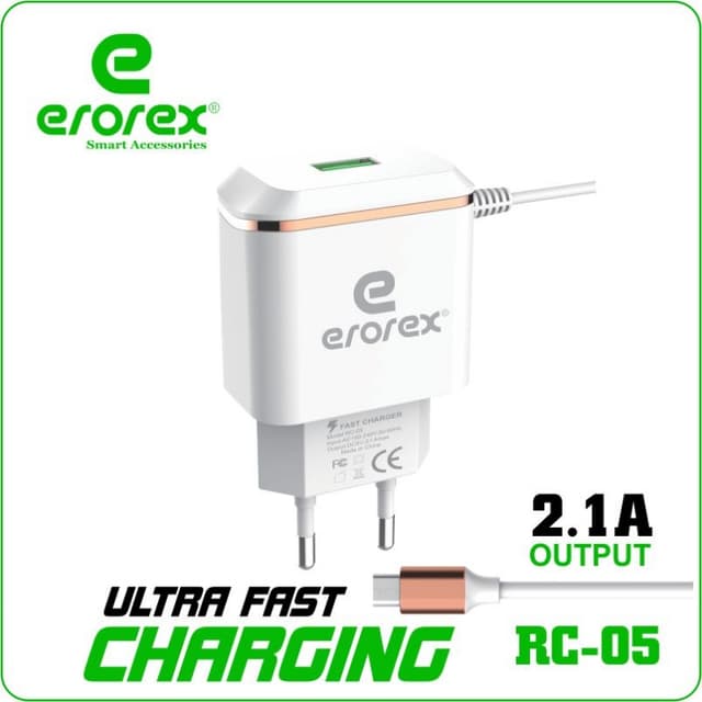 erorex RC-05 2.1A Ultra Fast Charger