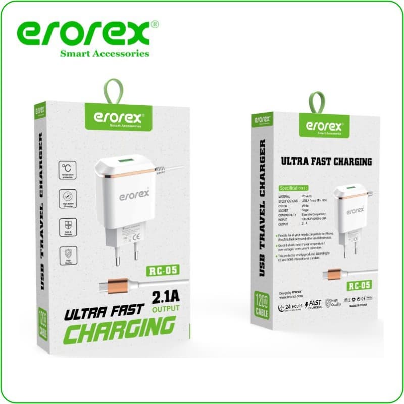 erorex RC-05 2.1A Ultra Fast Charger