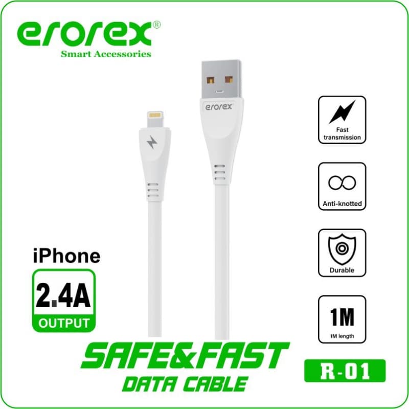 erorex Safe & Fast Charging Data Cable R-01