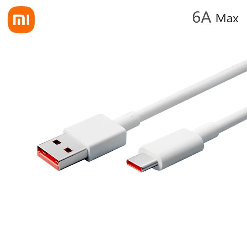 Xiaomi USB Type C Cable 6A Super Fast Charging Data Cable Durable TPE USB-A