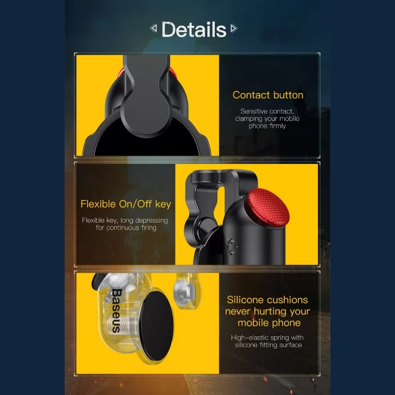 Baseus Red-Dot PUBG Aim Key Button Assistant Tools Mobile Game Scoring Tool