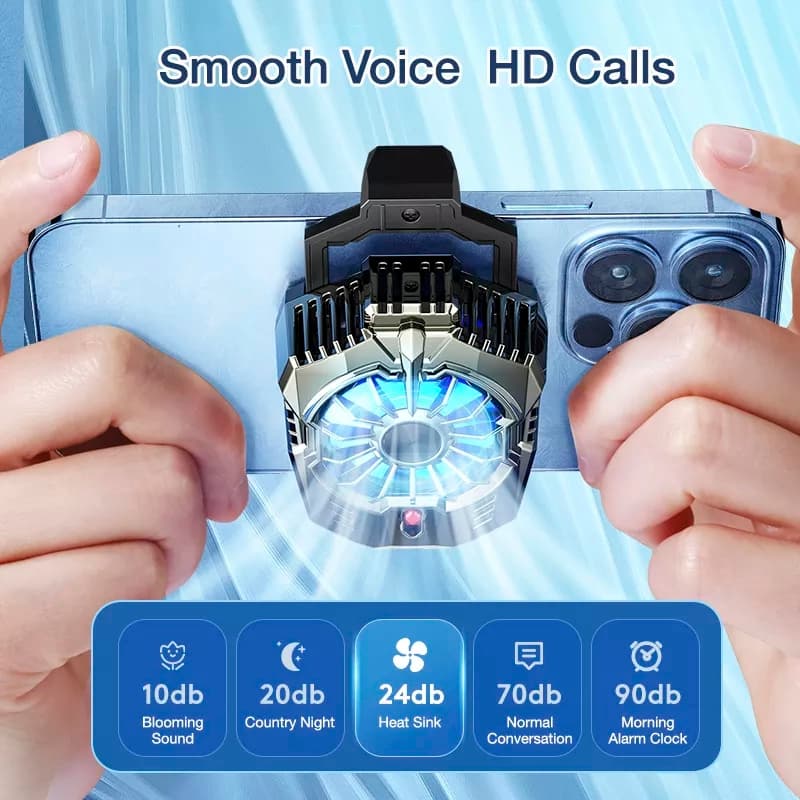 DAMILE Portable Mobile Phone Radiator Phone Cooling Fan Case X20 For PUGB P