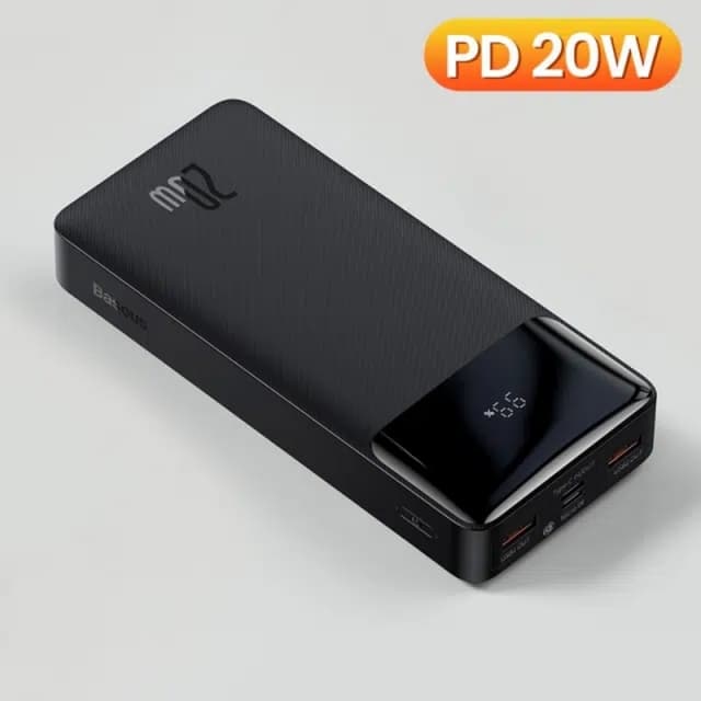 Baseus Bipow Digital Display Power bank 10000mAh 20W Black