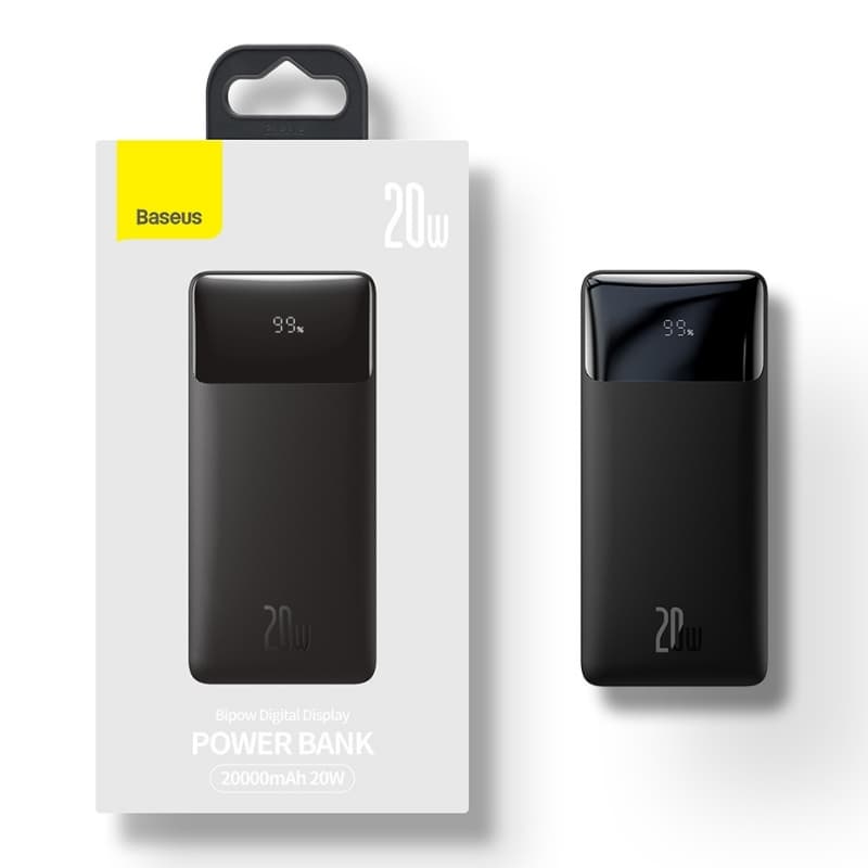 Baseus Bipow Digital Display Power bank 10000mAh 20W Black