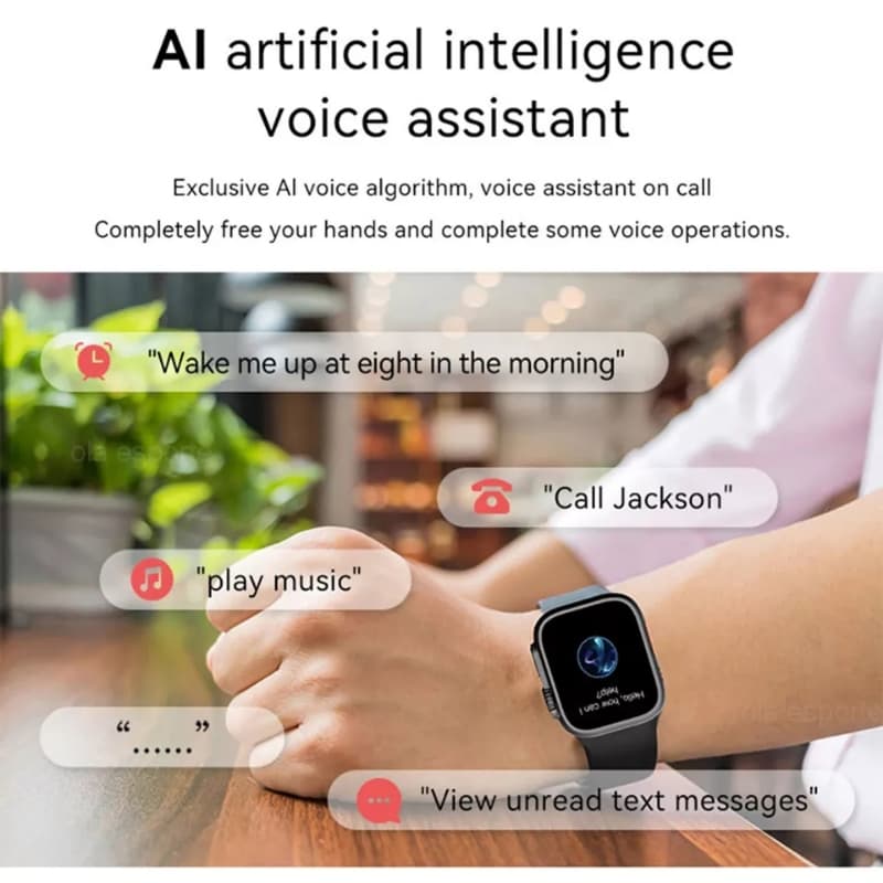 Original Ultra Smartwatch X8 Ultra Smart Watch Men Series 8 NFC Monitor Blu