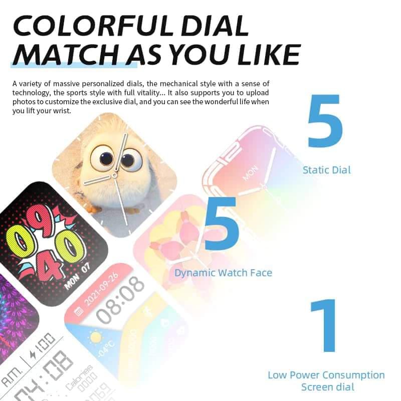 HW7 Max Large 1.92" Full HD AMOLED Display