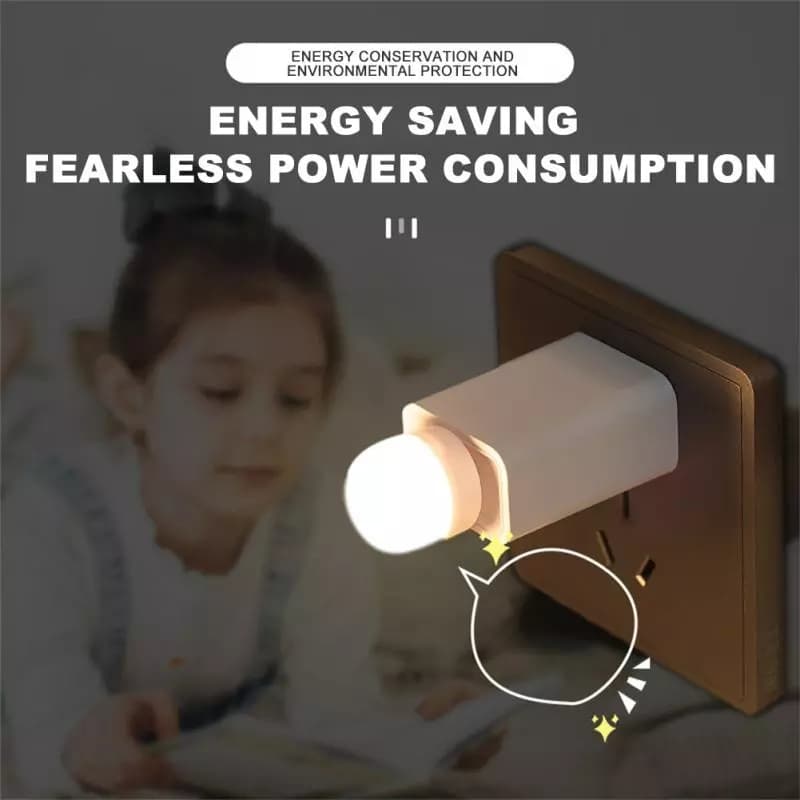 XIAOMI USB Mini LED Night Light USB Plug Power Bank Light