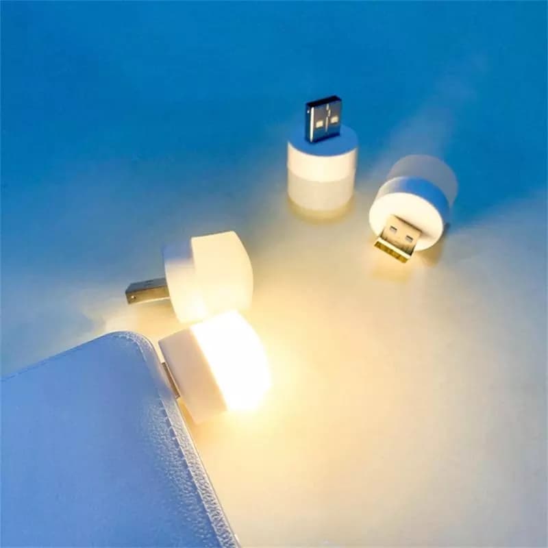 XIAOMI USB Mini LED Night Light USB Plug Power Bank Light