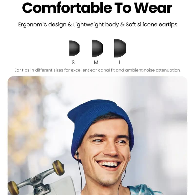 UGREEN Type-C Full Bass Wired In-Ear Earbuds with Microphone Noise Cancelling HiFi Stereo Audio Sound