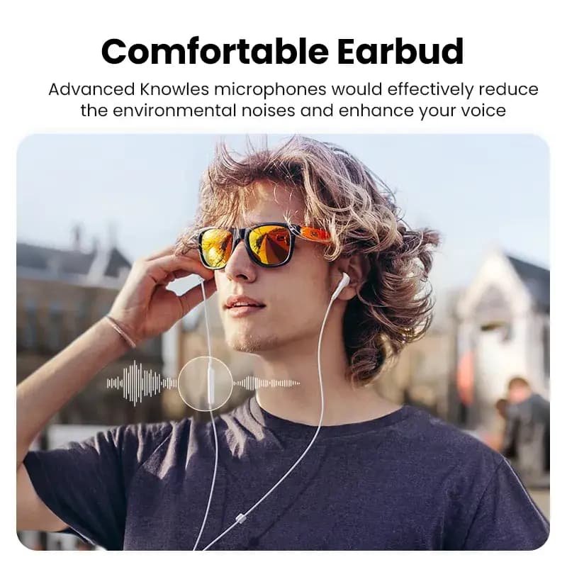 UGREEN Type-C Full Bass Wired Earbuds with Microphone Noise Cancelling HiFi Stereo Audio Sound