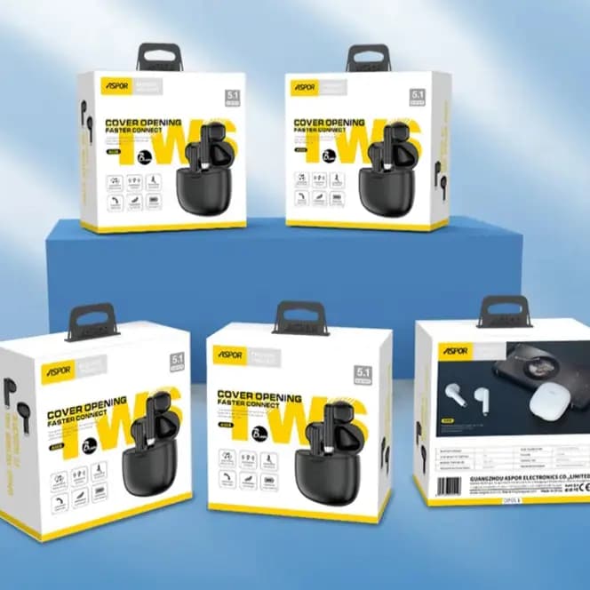 ASPOR A608 BT 5.1 New Style Extra Long Usage Time Tws Wireless Headphones Universal All Mobile Phone