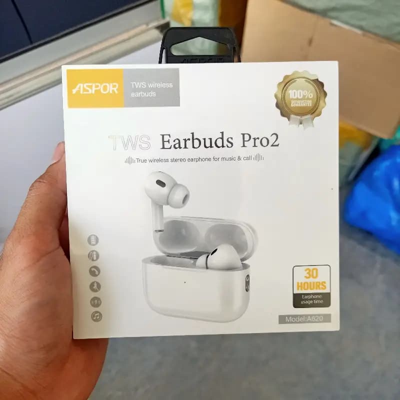ASPOR A620 Earbuds Pro2 Tws Bluetooth Extra long Battery Backup